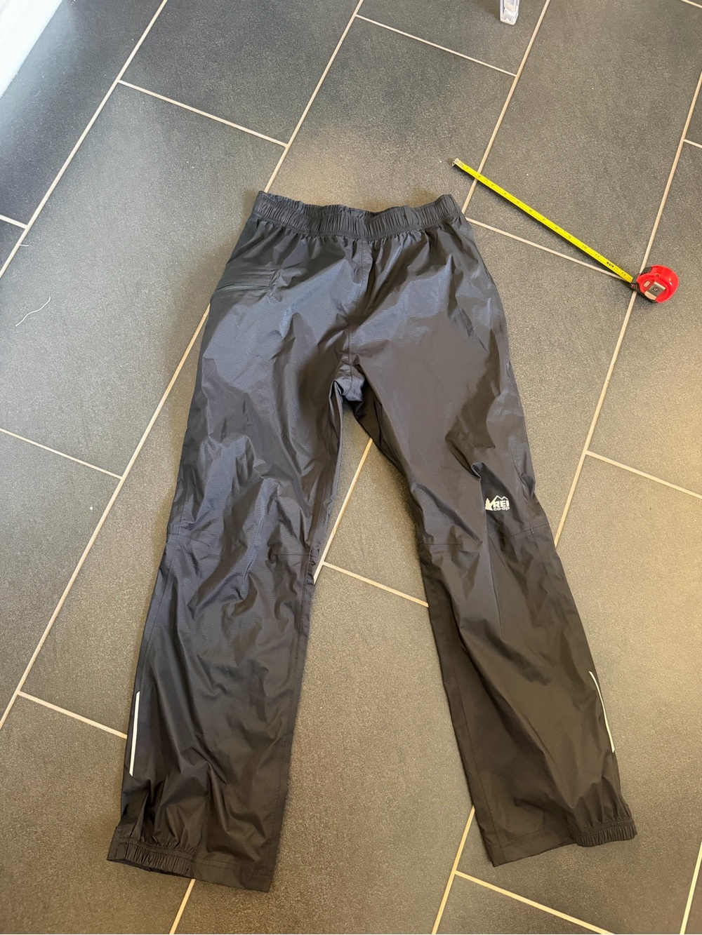 REI Co-op Kids Large 14-16 Gray Hiking Rain Shell Pants Petite Fit